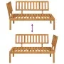 Corner pallet sofa for garden made of solid acacia wood by , Outdoor sofas - Ref: Foro24-365844, Price: 157,63 €, Discount: %