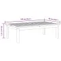 Solid acacia wood garden table 100x60x30 cm by , Outdoor sofas - Ref: Foro24-365846, Price: 75,54 €, Discount: %