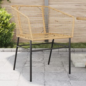 Sillones de jardín 2 unidades ratán sintético marrón de , Sillas de jardín - Ref: Foro24-369099, Precio: 93,68 €, Descuento: %