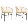 Sillones de jardín 2 unidades ratán sintético marrón de , Sillas de jardín - Ref: Foro24-369099, Precio: 93,68 €, Descuento: %
