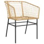 Sillones de jardín 2 unidades ratán sintético marrón de , Sillas de jardín - Ref: Foro24-369099, Precio: 93,68 €, Descuento: %