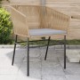 Sillones de jardín con cojines 2 uds ratán sintético marrón de , Sillas de jardín - Ref: Foro24-369103, Precio: 138,40 €, Des...