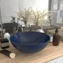 Dunkelblaues rundes Badezimmerwaschbecken aus Keramik von vidaXL, Sinkt - Ref: Foro24-146979, Preis: 51,24 €, Rabatt: %