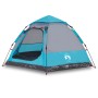 Tienda de campaña cabaña 4 personas apertura rápida azul de , Tiendas de campaña - Ref: Foro24-4005336, Precio: 94,38 €, Desc...