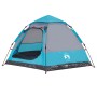 Tienda de campaña cabaña 4 personas apertura rápida azul de , Tiendas de campaña - Ref: Foro24-4005336, Precio: 94,38 €, Desc...