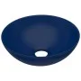 Dunkelblaues rundes Badezimmerwaschbecken aus Keramik von vidaXL, Sinkt - Ref: Foro24-146979, Preis: 51,24 €, Rabatt: %