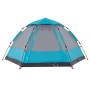Tienda de campaña cabaña 4 personas apertura rápida azul de , Tiendas de campaña - Ref: Foro24-4005336, Precio: 94,38 €, Desc...