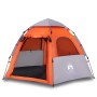 Tienda campaña cabaña 4 personas apertura rápida gris naranja de , Tiendas de campaña - Ref: Foro24-4005334, Precio: 98,00 €,...