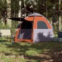 Tienda campaña cabaña 4 personas apertura rápida gris naranja de , Tiendas de campaña - Ref: Foro24-4005334, Precio: 98,00 €,...