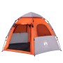 Tienda campaña cabaña 4 personas apertura rápida gris naranja de , Tiendas de campaña - Ref: Foro24-4005334, Precio: 98,00 €,...