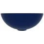 Dunkelblaues rundes Badezimmerwaschbecken aus Keramik von vidaXL, Sinkt - Ref: Foro24-146979, Preis: 51,24 €, Rabatt: %