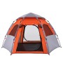 Tienda campaña cabaña 4 personas apertura rápida gris naranja de , Tiendas de campaña - Ref: Foro24-4005334, Precio: 98,00 €,...