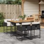 Set de muebles jardín 5 pzas con cojines ratán sintético negro de , Conjuntos de jardín - Ref: Foro24-3278030, Precio: 272,98...