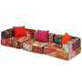 Puf modular de 3 plazas de tela patchwork en Decoración | Comprar online en Foru.es