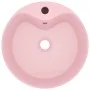 Lavabo lujo con rebosadero cerámica rosa mate 36x13 cm de vidaXL, Lavabos - Ref: Foro24-147032, Precio: 76,31 €, Descuento: %