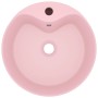 Lavabo lujo con rebosadero cerámica rosa mate 36x13 cm de vidaXL, Lavabos - Ref: Foro24-147032, Precio: 77,68 €, Descuento: %