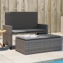 Banco de jardín con cojines y reposapiés ratán sintético gris de , Bancos de jardín - Ref: Foro24-368409, Precio: 243,90 €, D...