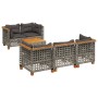 Set de muebles de jardín 6 pzas y cojines ratán sintético gris de , Conjuntos de jardín - Ref: Foro24-3261735, Precio: 520,07...