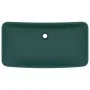Lavabo rectangular de lujo cerámica verde oscuro mate 71x38cm de vidaXL, Lavabos - Ref: Foro24-146959, Precio: 122,68 €, Desc...