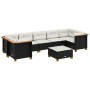 Set de sofás de jardín y cojines 8 piezas ratán sintético negro de , Conjuntos de jardín - Ref: Foro24-3261761, Precio: 597,2...