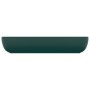 Lavabo rectangular de lujo cerámica verde oscuro mate 71x38cm de vidaXL, Lavabos - Ref: Foro24-146959, Precio: 124,97 €, Desc...