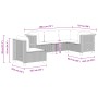 Set de muebles de jardín 5 pzas y cojines ratán sintético negro de , Conjuntos de jardín - Ref: Foro24-3261833, Precio: 352,9...