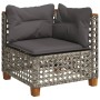 Set de sofás de jardín 7 pzas con cojines ratán sintético gris de , Conjuntos de jardín - Ref: Foro24-3261867, Precio: 578,68...