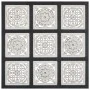 Handgeschnitztes MDF-Wandpaneel schwarz und weiß 60x60x1,5 cm von vidaXL, Wandverkleidung - Ref: Foro24-321657, Preis: 37,33 ...