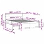 Estructura cama con cajones madera pino marrón cera 120x200 cm de , Camas y somieres - Ref: Foro24-3282353, Precio: 285,64 €,...