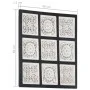 Hand-carved black and white MDF wall panel 60x60x1.5 cm by vidaXL, Wall covering - Ref: Foro24-321657, Price: 37,33 €, Discou...
