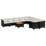 Set de sofás de jardín 10 pzas cojines ratán sintético negro de , Conjuntos de jardín - Ref: Foro24-3262007, Precio: 663,94 €...
