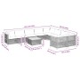 Set de sofás de jardín 10 pzas con cojines ratán sintético gris de , Conjuntos de jardín - Ref: Foro24-3262011, Precio: 816,1...