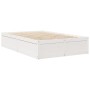 Estructura de cama madera maciza de pino blanco 120x200 cm de , Camas y somieres - Ref: Foro24-3282379, Precio: 215,37 €, Des...