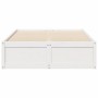 Estructura de cama madera maciza de pino blanco 120x200 cm de , Camas y somieres - Ref: Foro24-3282379, Precio: 215,37 €, Des...
