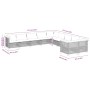 Set de sofás de jardín 10 pzas con cojines ratán sintético gris de , Conjuntos de jardín - Ref: Foro24-3262047, Precio: 827,1...