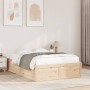 Estructura de cama madera maciza de pino 120x190 cm de , Camas y somieres - Ref: Foro24-3282387, Precio: 167,04 €, Descuento: %
