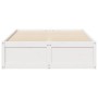 Estructura de cama madera maciza de pino blanco 135x190 cm de , Camas y somieres - Ref: Foro24-3282385, Precio: 206,26 €, Des...