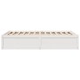 Estructura de cama madera maciza de pino blanco 135x190 cm de , Camas y somieres - Ref: Foro24-3282385, Precio: 206,26 €, Des...