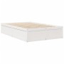 Estructura de cama madera maciza de pino blanco 135x190 cm de , Camas y somieres - Ref: Foro24-3282385, Precio: 206,26 €, Des...