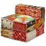 Puf modular de 3 plazas de tela patchwork en Decoración | Comprar online en Foru.es