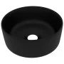 Lavabo de lujo redondo cerámica negro mate 40x15 cm de vidaXL, Lavabos - Ref: Foro24-147019, Precio: 67,46 €, Descuento: %