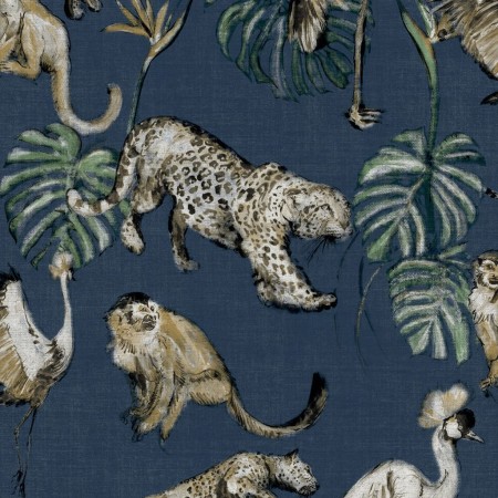 Zero Papel pintado Exotic Animals azul de Noordwand, Papel pintado - Ref: Foro24-431339, Precio: 36,25 €, Descuento: %