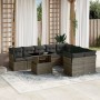 Set de sofás de jardín 10 pzas con cojines ratán sintético gris de , Conjuntos de jardín - Ref: Foro24-3266840, Precio: 623,2...