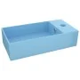 Lavabo con rebosadero cerámica azul claro de vidaXL, Lavabos - Ref: Foro24-146989, Precio: 74,56 €, Descuento: %