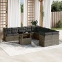 Set de sofás de jardín 11 pzas y cojines ratán sintético gris de , Conjuntos de jardín - Ref: Foro24-3266880, Precio: 677,16 ...