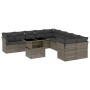 Set de sofás de jardín 11 pzas y cojines ratán sintético gris de , Conjuntos de jardín - Ref: Foro24-3266880, Precio: 677,16 ...