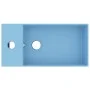 Light blue ceramic sink with overflow by vidaXL, Sinks - Ref: Foro24-146989, Price: 74,56 €, Discount: %