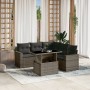 Set de muebles de jardín 6 pzas y cojines ratán sintético gris de , Conjuntos de jardín - Ref: Foro24-3267270, Precio: 406,97...