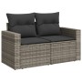 Set de muebles de jardín 6 pzas y cojines ratán sintético gris de , Conjuntos de jardín - Ref: Foro24-3267270, Precio: 406,97...