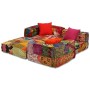 Puf modular de 3 plazas de tela patchwork en Decoración | Comprar online en Foru.es